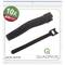 A pack of 10 black Velcro cable ties by Quadrios, 400 mm long. Article number: 23CA189.