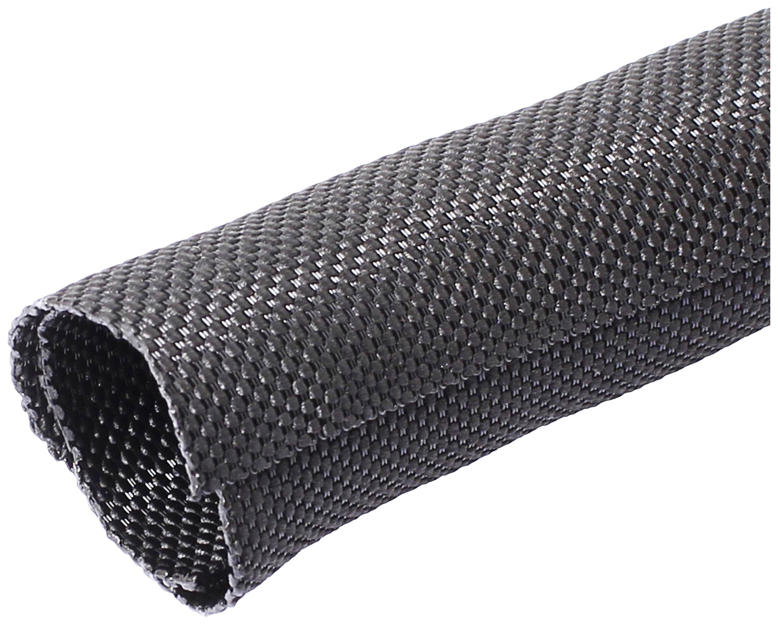 Quadrios 23CA192 23CA192 Braided hose Black Polyester 5 up to 6 mm Sold per metre