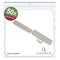 'Poly bag with 50 white plastic clips, 40x10 mm. Item number: 23CA251. Brand: Quadrios.'
