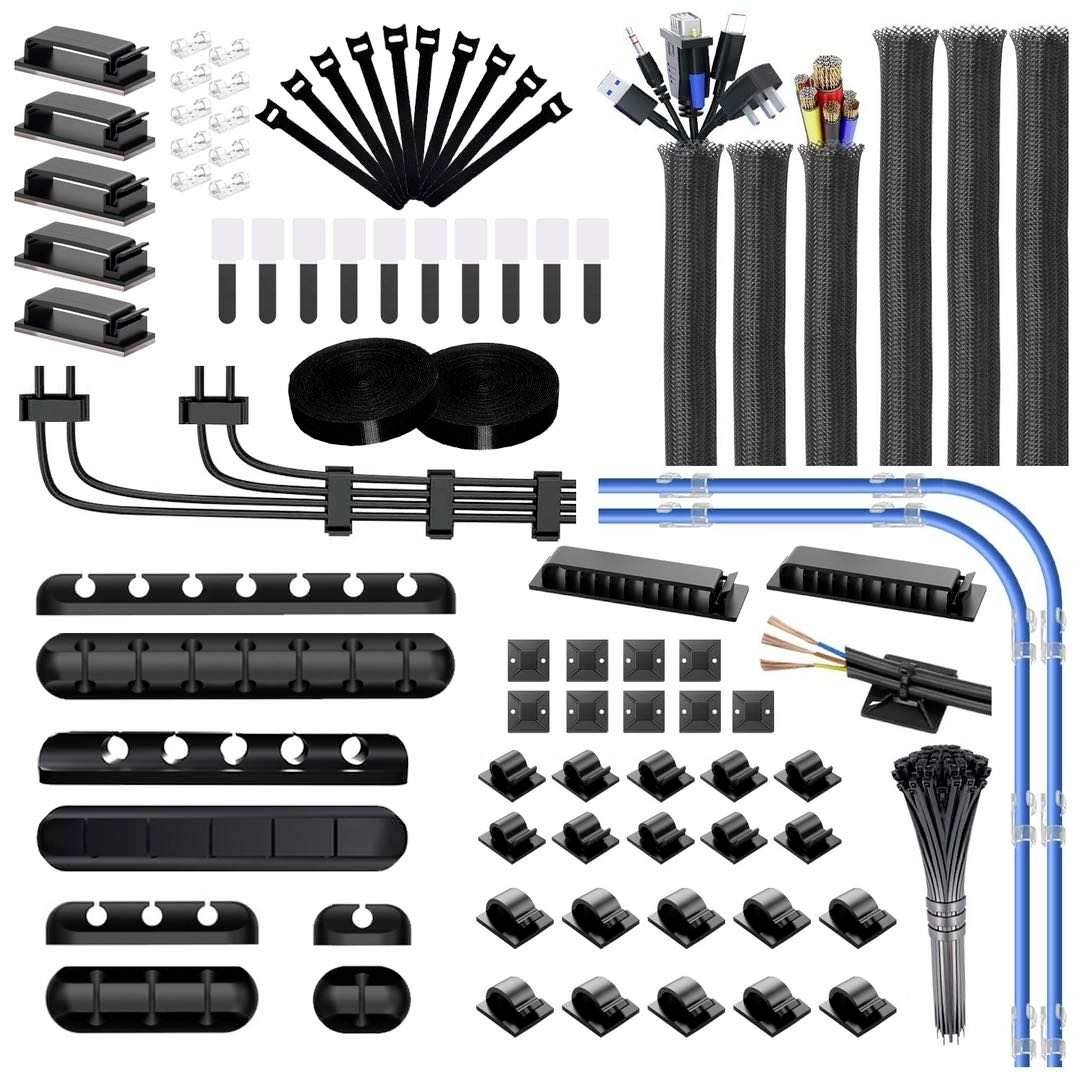 Quadrios 23CA257 Assorted cable mounts 23CA257 Bundle Ø range 1 up to 40 mm Black 184 Parts