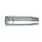 Metallic cylindrical gas nozzle, suitable for welding applications. It is silver in colour and open at one end.