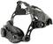 A night vision device with a headband and adjustable strap. It has a green surveillance lens and a side control mechanism.