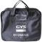 A black bag with the inscription 'GYS EV CHARGE', two carry handles and a small transparent insert on the front.