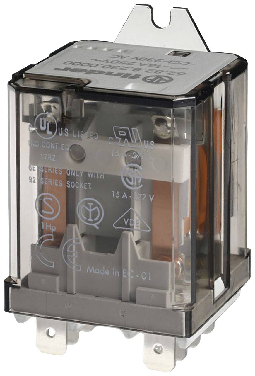 Finder 62.82.8.024.4300 Plug-in relay 24 V AC 16 A 2 makers 1 pc(s)