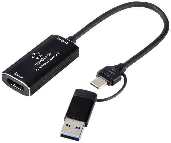 Renkforce  RF-4KVC-100    USB video capture system  Plug 'n' Play