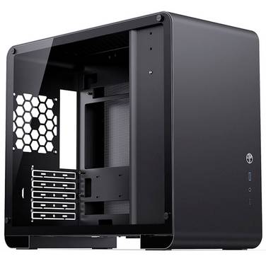 Jonsbo Jonsbo U4 Mini Micro-ATX-Gehäuse, Tempered Glass - schwarz Microtower Casing, Game console casing, PC casing Multicolour