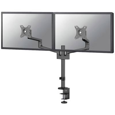 Neomounts DS60-425BL2 2x Monitor desk mount 43,2 cm (17") - 68,6 cm (27") Black Tiltable, Swivelling, Swivelling, Height