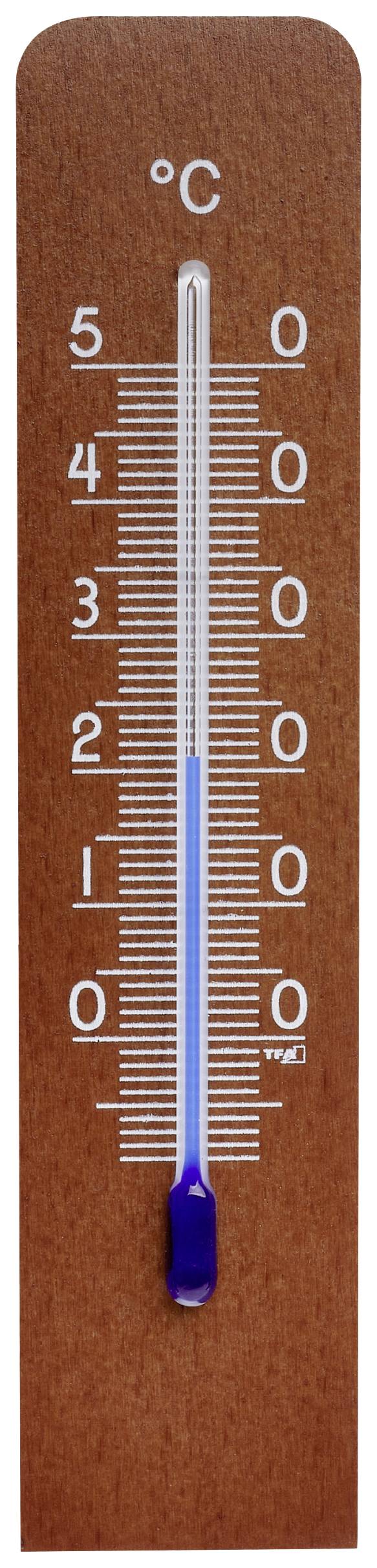 TFA Dostmann Analoges Innenthermometer Thermometer Walnut