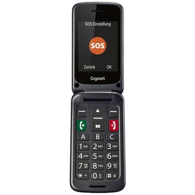 Gigaset GL590 Big button flip top mobile phone  Black