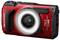 Red digital camera with robust housing, waterproof and shockproof, 'OM System TG-7' model by Olympus, suitable for outdoor photography.