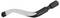 Metal deburring blade with a curved shape, used for smoothing and removing burrs from machined materials.