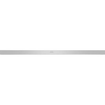 Blue, rectangular sign with white 'EXIT' in the centre, on a grey background.