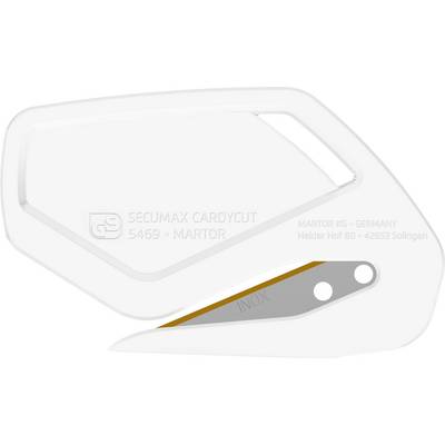 A suitable safety knife with a fixed blade, ergonomic design and protective guard, ideal for cardboard and film cutting.