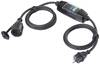 Sygonix SY-6052178 RCCB cable extension PRCD 230 V AC Black IP44