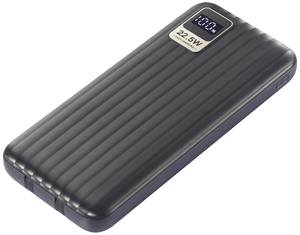VOLTCRAFT VC-WT-K512  Power bank 10000 mAh Fast Charge LiPo  Black Status display