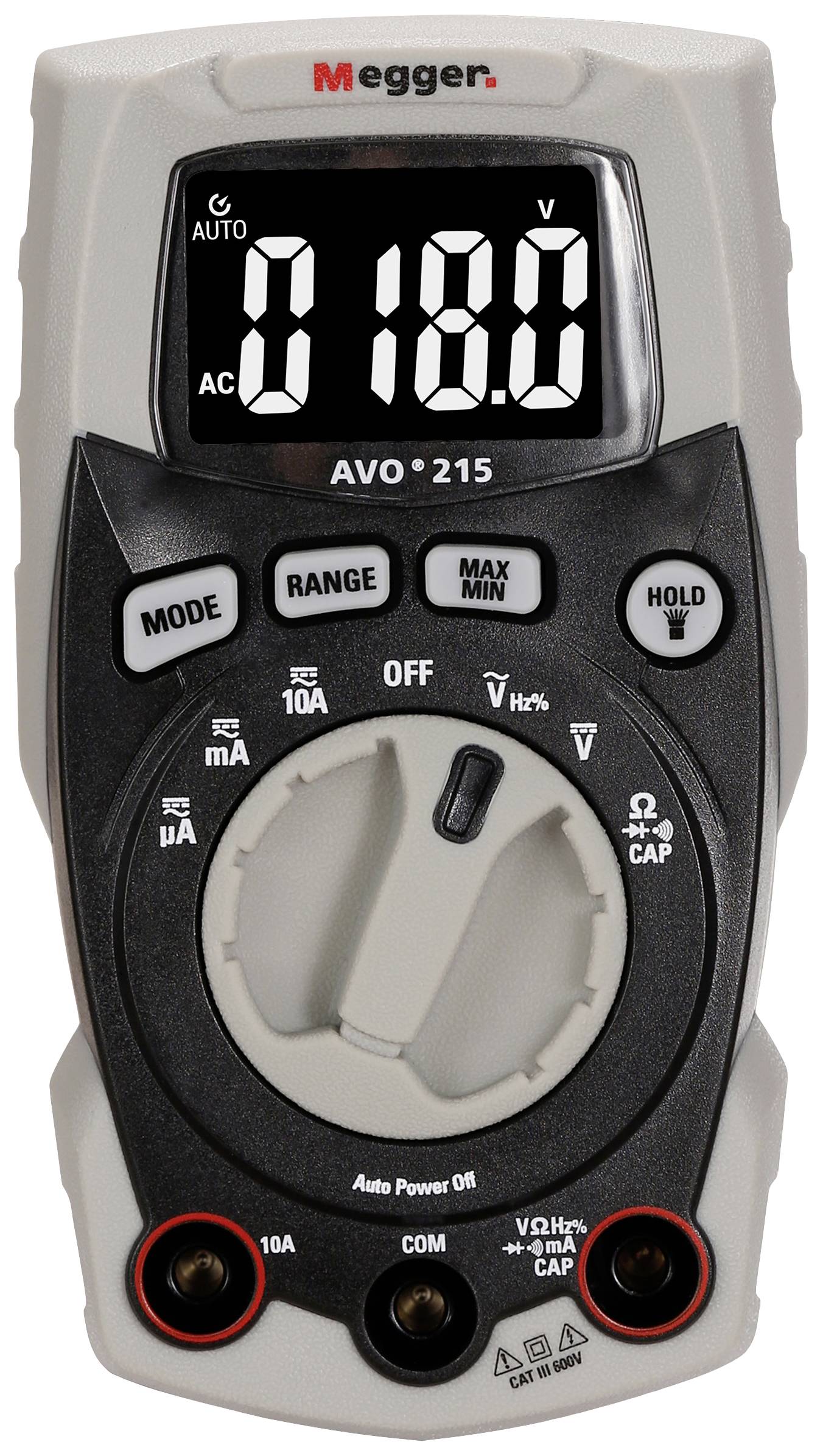 Megger AVO215 Handheld multimeter Digital CAT III 600 V Display (counts): 4000