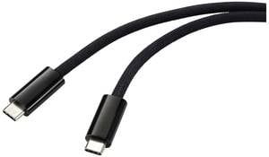 Renkforce Apple iPad/iPhone/iPod Cable [1x USB 4 - 1x USB 4] 1.00 m Black