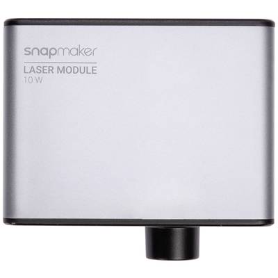 Silver laser module with the inscription 'snapmaker LASER MODULE 10 W'.