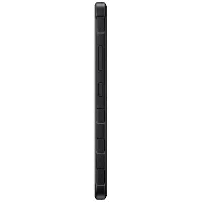 Black smartphone from the side, showing the frame with two side buttons.