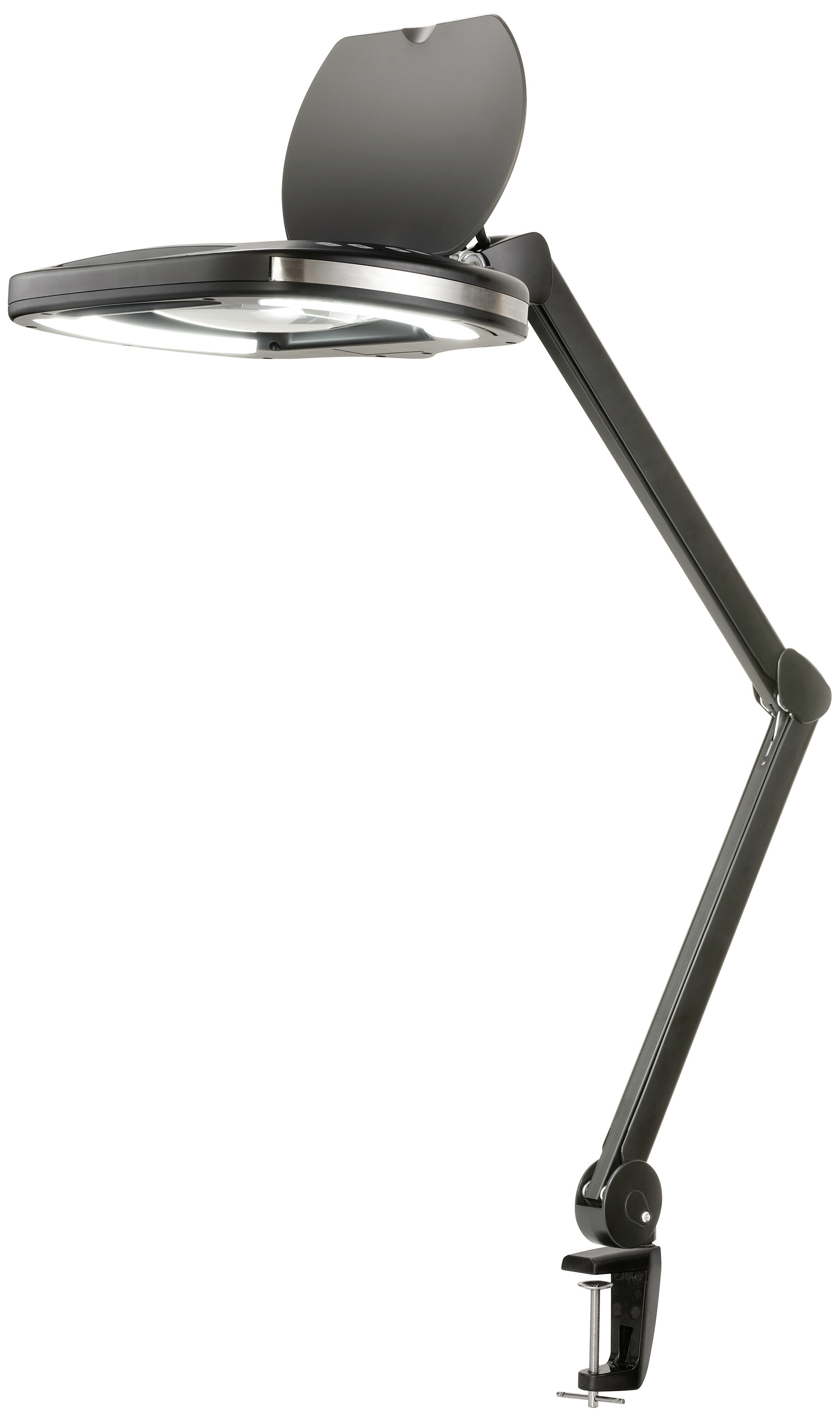 TOOLCRAFT TO-9090711 LED magnifier ESD lamp with clamp holder Magnification=2.25 x 2021 Energy Efficiency Class F (A - G)