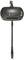A black TOOLCRAFT LED magnifying lamp with an adjustable arm and table clamp, suitable for precise work tasks.