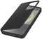 Black mobile phone case with a cover that protects a smartphone featuring a planetary image. Buttons and ports are visible.