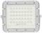 A rectangular LED floodlight with 40 small, luminous diodes arranged symmetrically, enclosed by a grey frame.