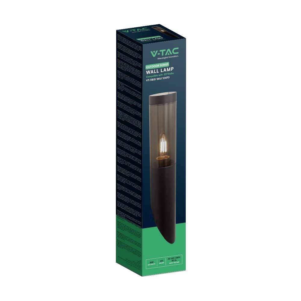 V-TAC 10470 VT-1183 LED outdoor wall light LED (monochrome) E-27 0.5 W Just black-4