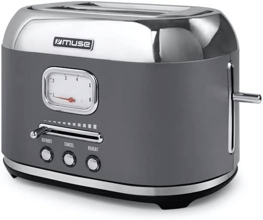Muse MS-120 DG Toaster Grey