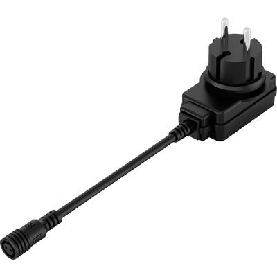 'European mains adapter with long connection cable, suitable for various electronic devices.'