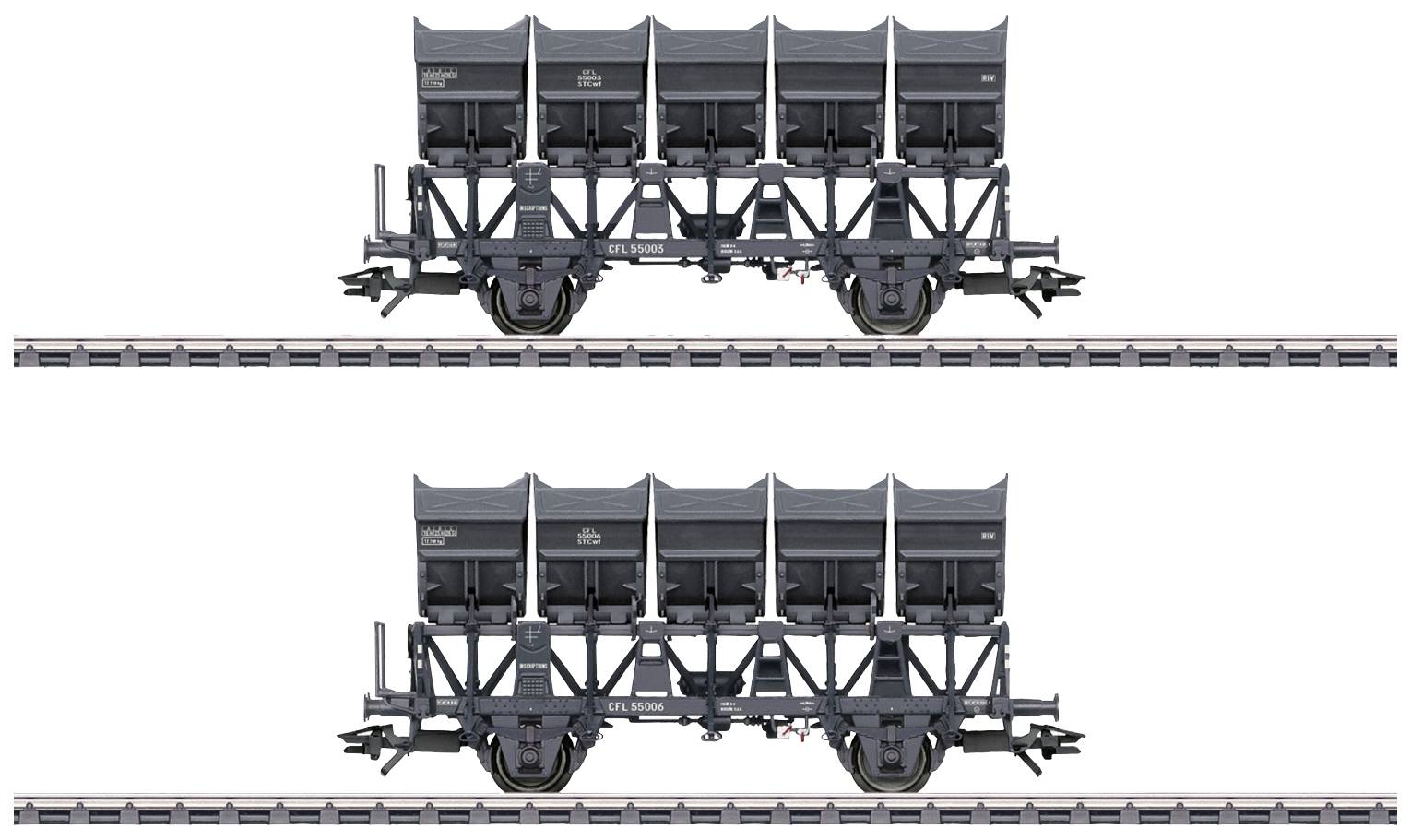 Maerklin 46358 H0 2 pc set Dumper wagon of CFL