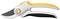 Garden secateurs with an orange handle and silver blades. Marked with 'Fiskars P9631'. Designed for comfortable handling and precise cutting.