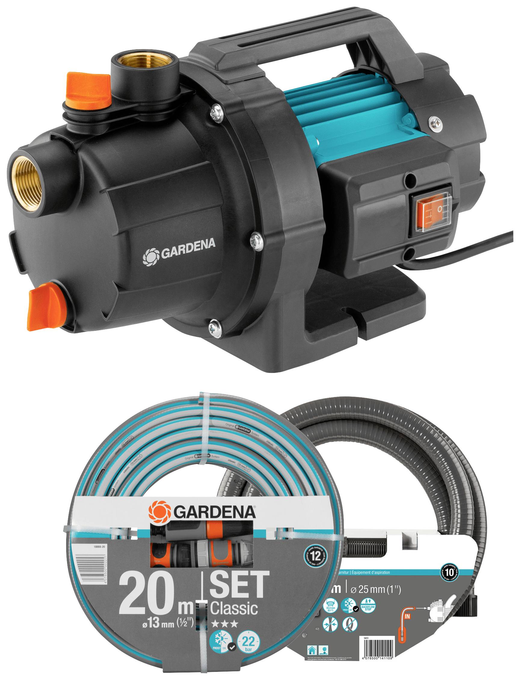 GARDENA 3000/4 Basic Set Garden pump 3000 l/h 35 m