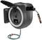 Automatic Garden Hose Reel with Cover and Retractable Hose. Includes a Wall Mounting Bracket.