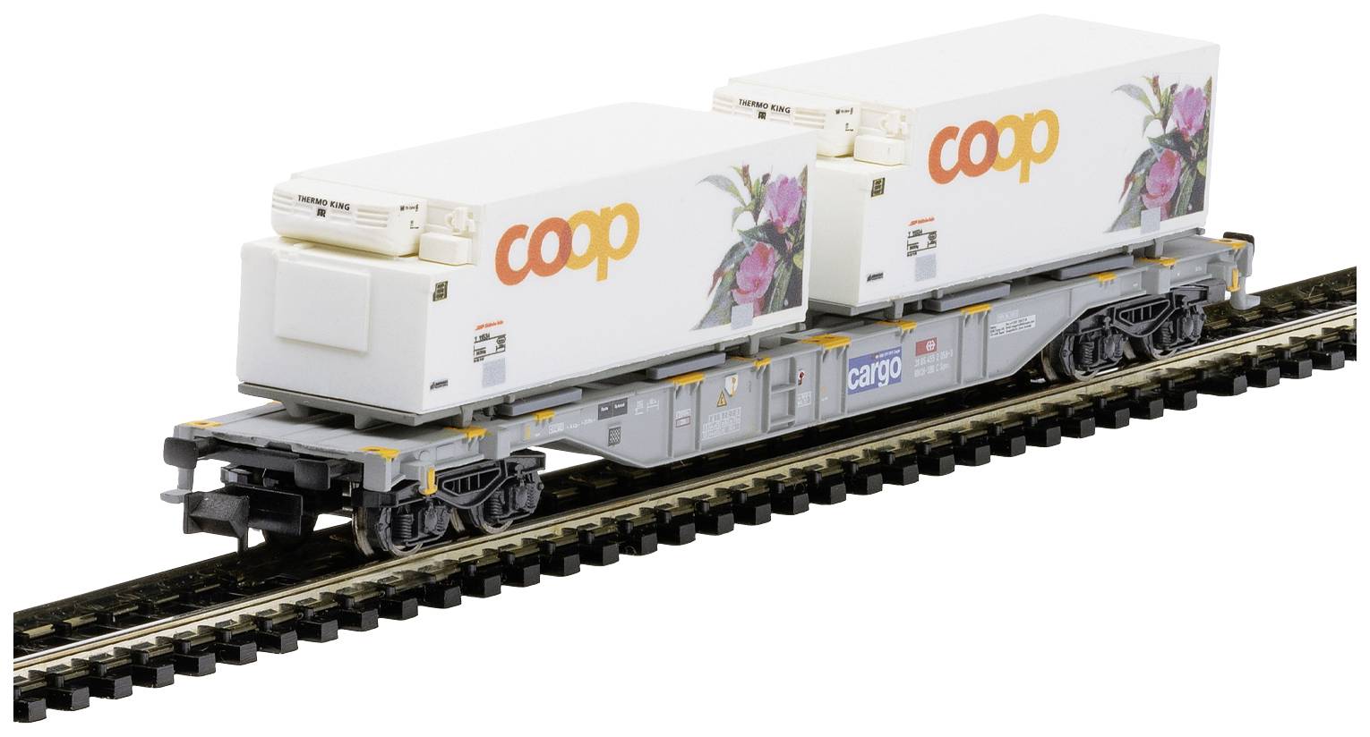 Image of MiniTrix 15494 N Coop® container carriage of SBB