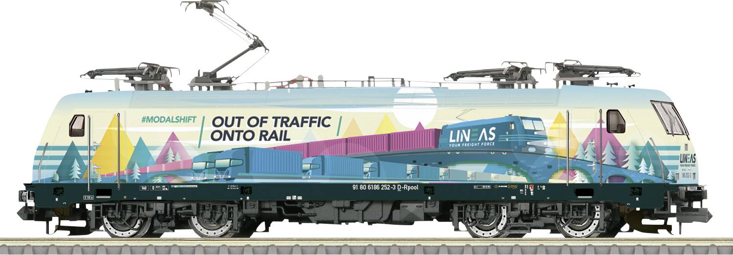 MiniTrix 16877 N E-Loc BR 186 of Railpool AG