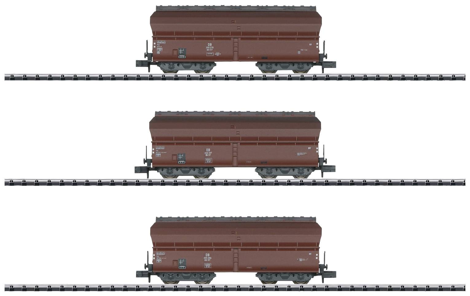 MiniTrix 18268 N 3-piece set self-unloading car Koktransport part 1 of DB