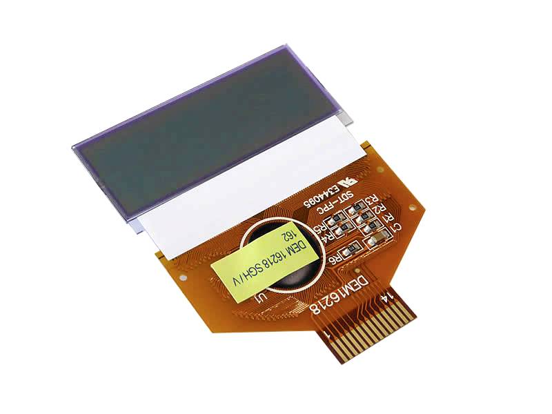 Display Elektronik LCD Black (W x H x D) 55 x 24.5 x 2.0 mm DEM16218SGH