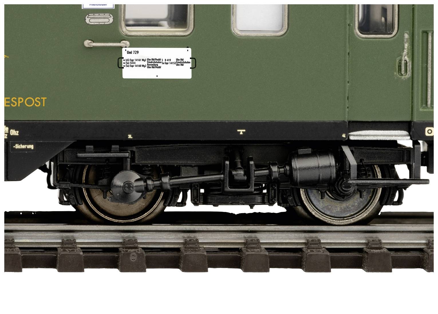 TRIX H0 23150 H0 postal wagon mr-a of DB-1