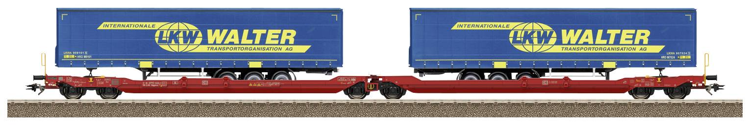 TRIX H0 24470 Flat wagon DC