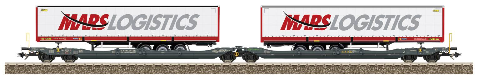 TRIX H0 24472 H0 joint pocket wagon Sdgmrss of MFD