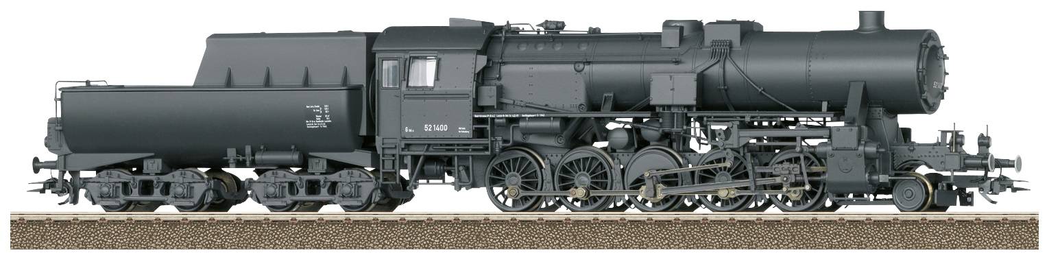 TRIX H0 25532 H0 goods train steam engine series 52 of DR