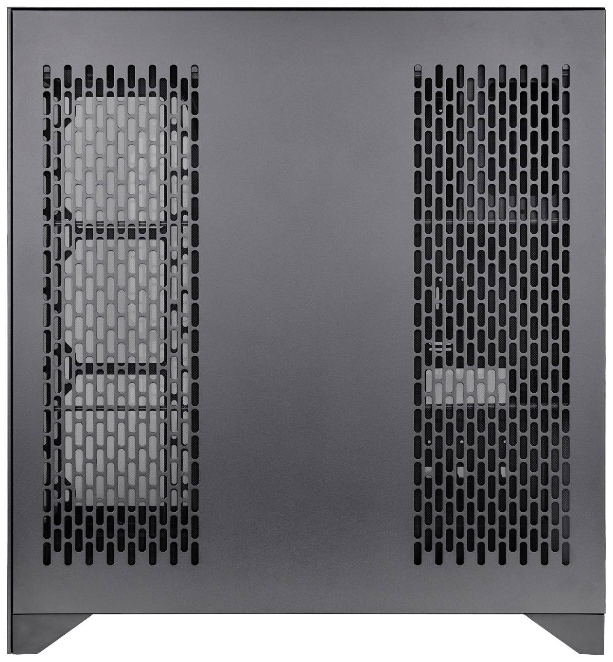 A rectangular computer case with two mesh sides for ventilation. No visible brands or logos are identifiable.