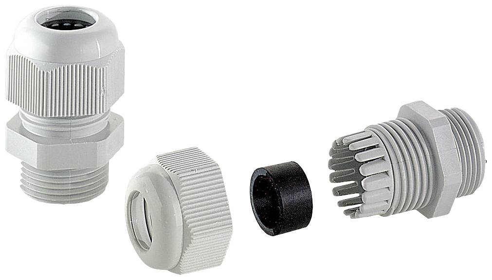 Bopla 10000300 Cable gland built-in strain relief PG11 Polyamide Grey-white (RAL 7035) 1 pc(s)