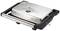Contact grill with a silver casing, black handles, and an indicator light on the top surface. Ideal for grilling sandwiches.
