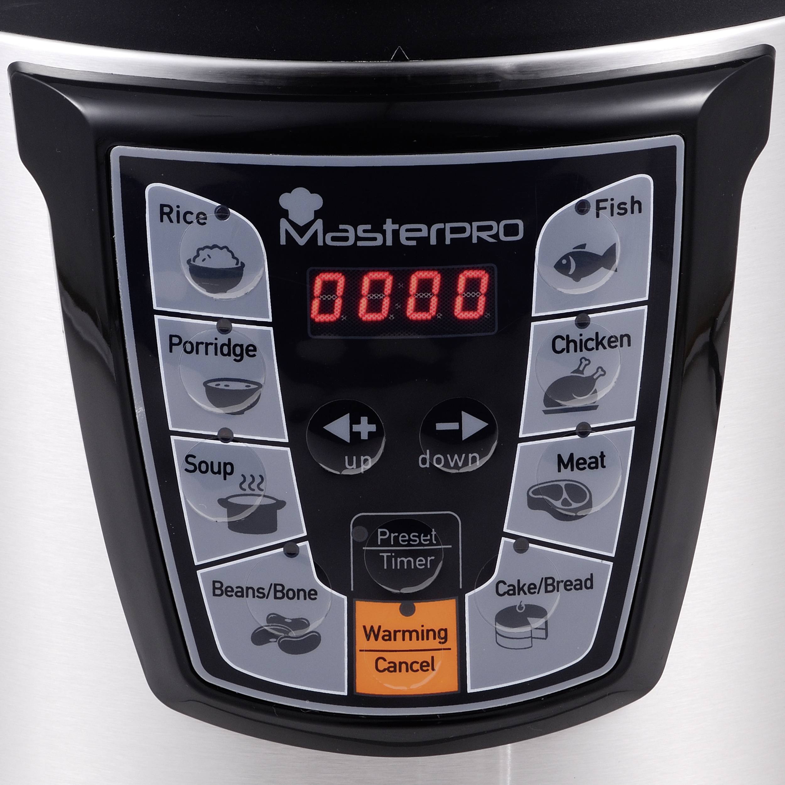 MasterPRO BGMP-9079 Pressure cooker Black/stainless steel-12