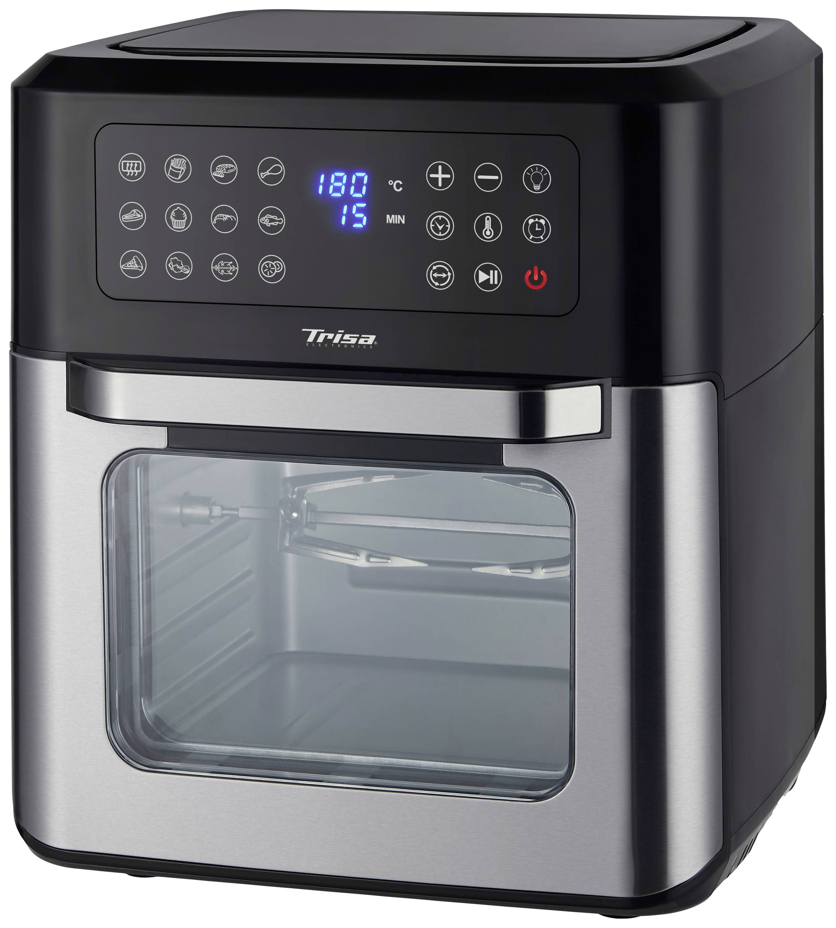 Trisa Crisp Master Air fryer 12 l 1600 W Black, Stainless steel