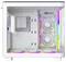 White PC cases with transparent front panels and LED-illuminated fans. Brand name 'Montech' visible in the top right corner.