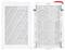 'Two white air purifiers with different grid designs stand side by side. One on the left with a diagonal pattern, the other on the right with a hexagonal grid.'