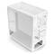 A white computer case with an open design and multiple ventilation grilles for optimal cooling. Brand name 'HYTE' on the side.